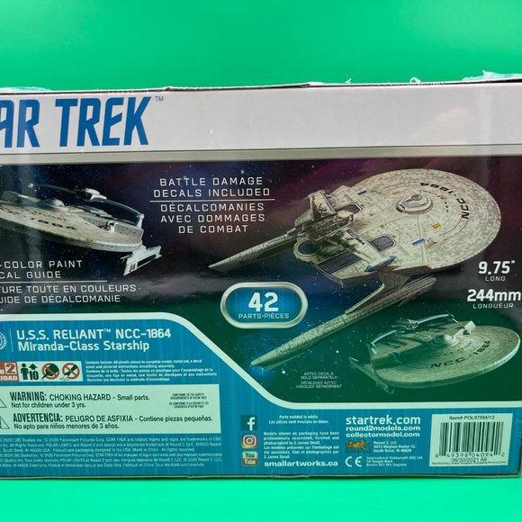 Polar Lights 1/1000 Star Trek USS Reliant NCC-1864 Wrath of Khan PLL975M Sealed - Picture 4 of 4